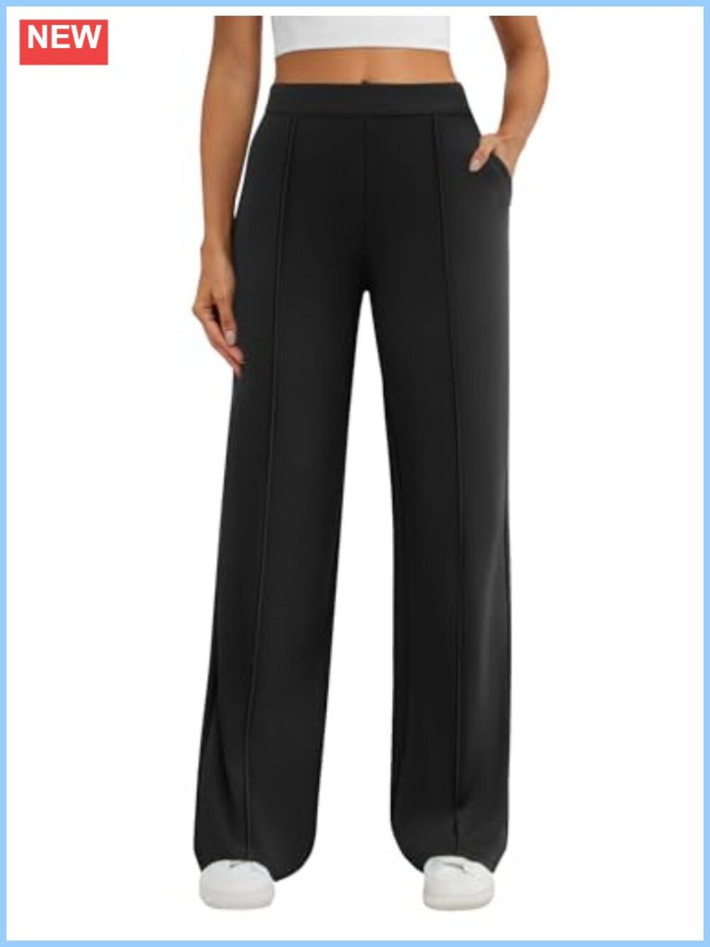 Womens Wide Leg Dress Pants Stretchy Business Casual Slacks Work